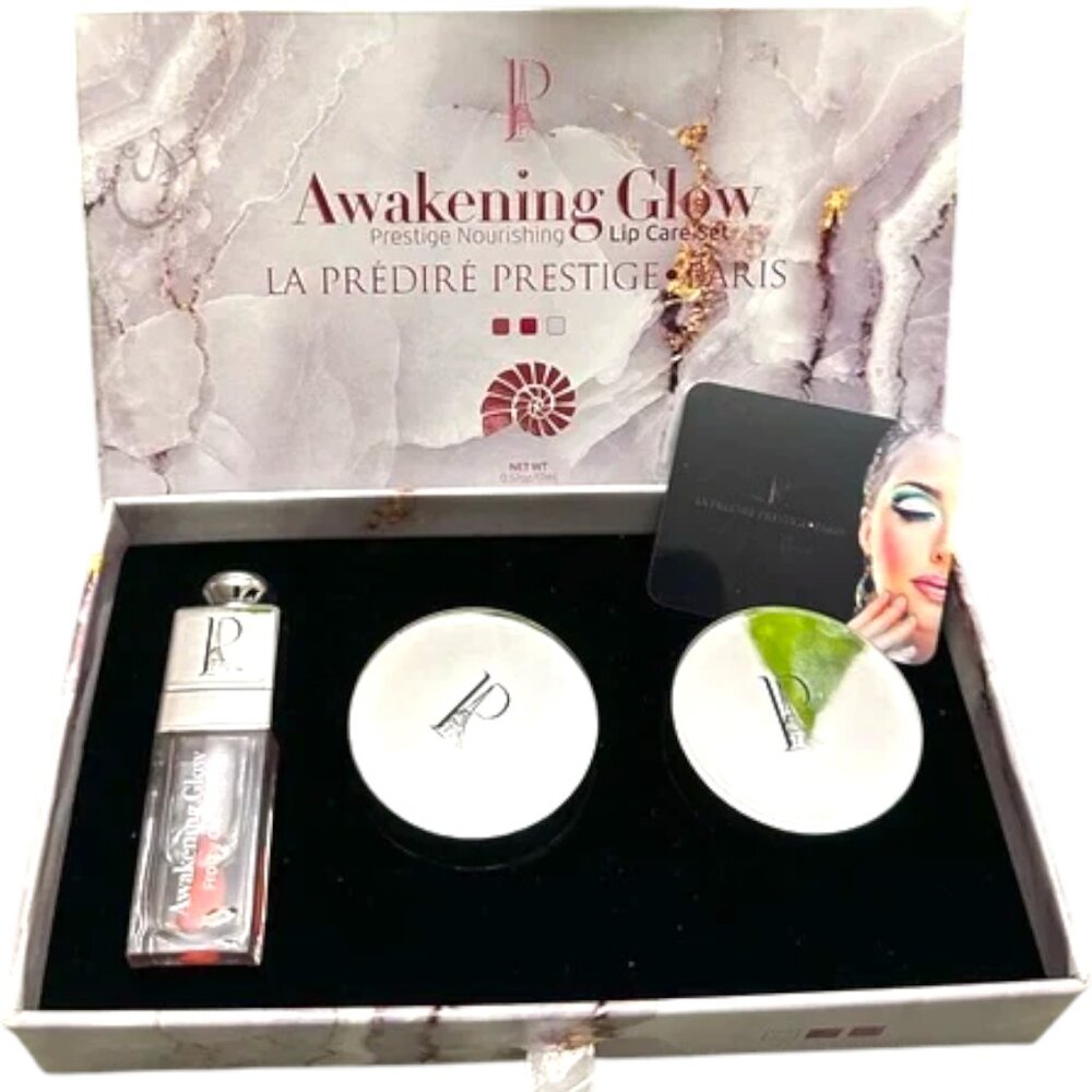 La Predire Prestige Paris Awakening Glow Prestige Nourishing Lip Care‎ Set NIB